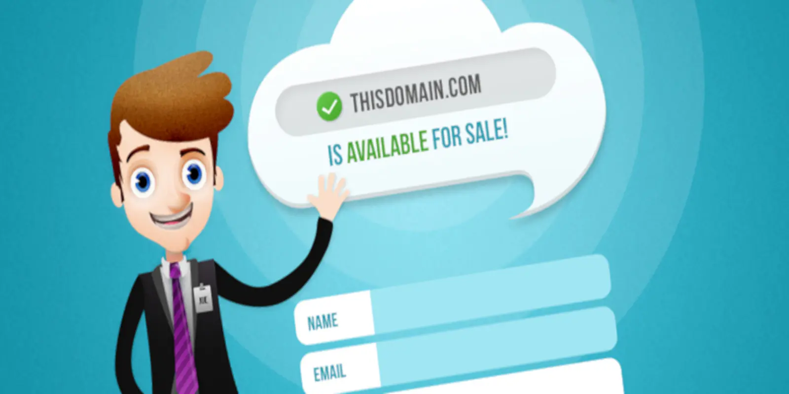 Salesman - Domain For Sale Template